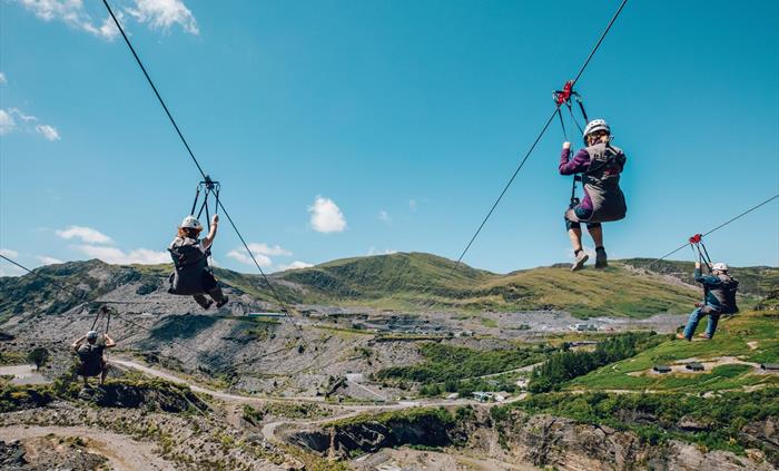 Titan Zip Line at Zip World Llechwedd